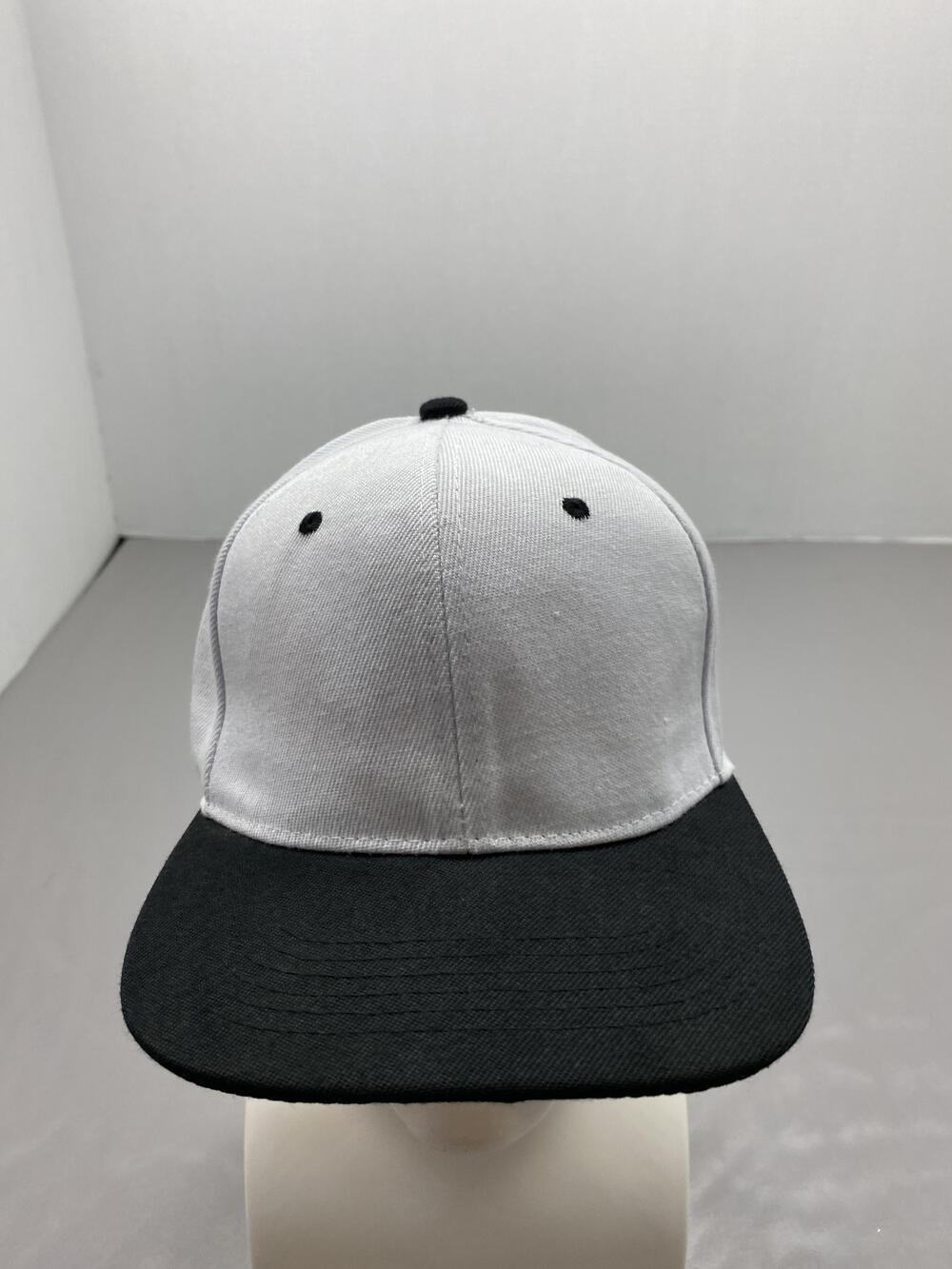 Gelante Hat Cap Snap Back One Size White Twill Cotton Polyester Baseball Cap